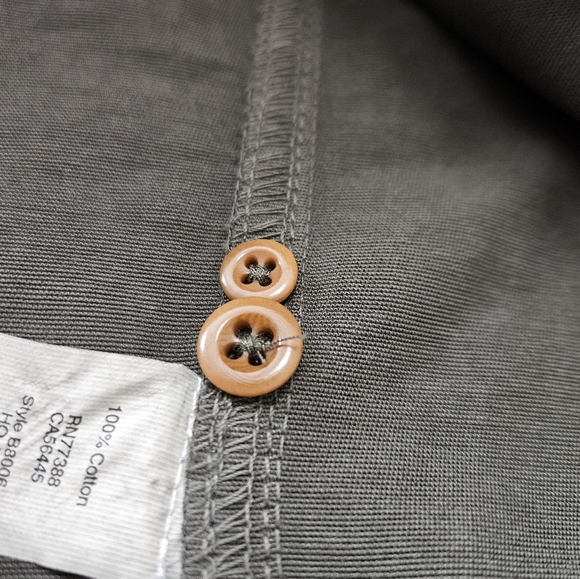 Madewell Small Green Cargo Work Shirt Button Up Long Sleeve Jacket Womens - Picture 6 of 6